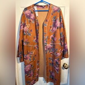 Solitaire Brown and Purple Cardigan